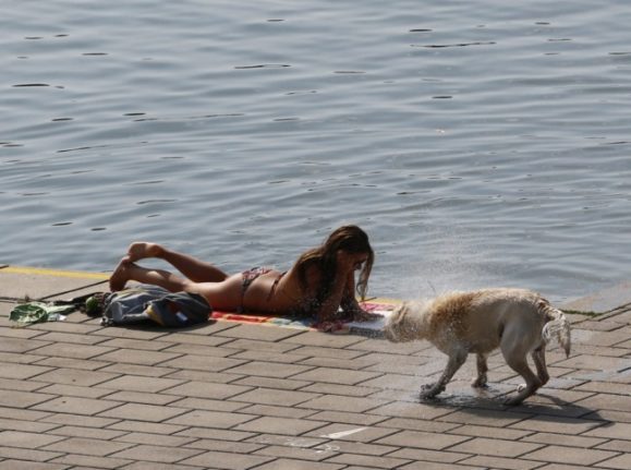 It's going to be hot this week in Austria (Photo by ALEXANDER KLEIN / AFP)