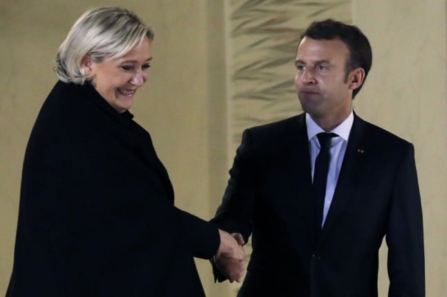 French President Emmanuel Macron and his main rival, Marine Le Pen, both gave TV interviews on Sunday.