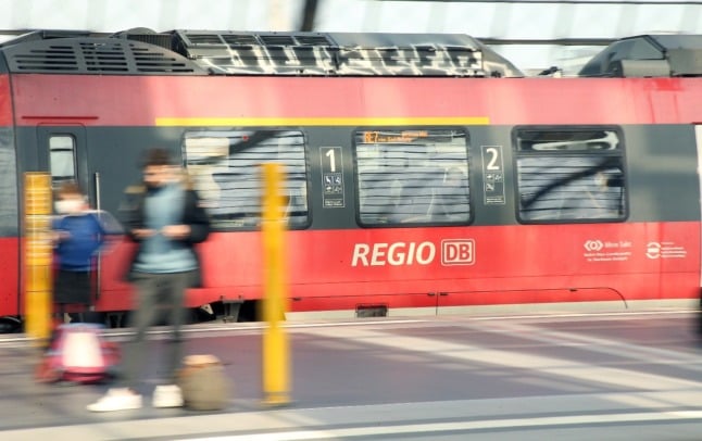 A train arrives at Berlin central station. credit: dpa | Wolfgang Kumm