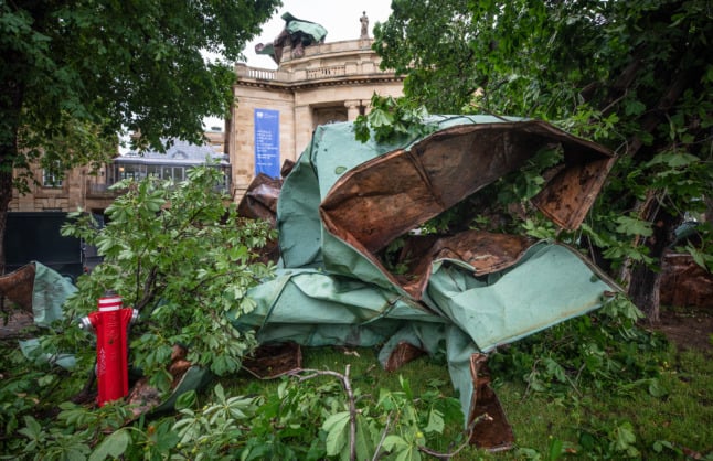 IN PICTURES: Devastating storm rips through southern and western Germany