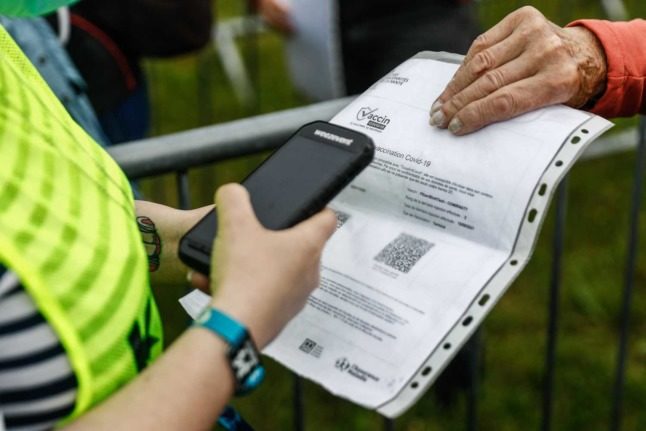 A green pass - Austria's Covid immunity certificate - is needed to access most venues and events in Austria. Photo: Sameer Al-DOUMY / AFP