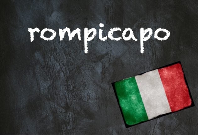 Italian word of the day: 'Rompicapo'