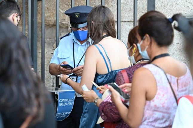 Italy issues first fines for breaking 'green pass' rules