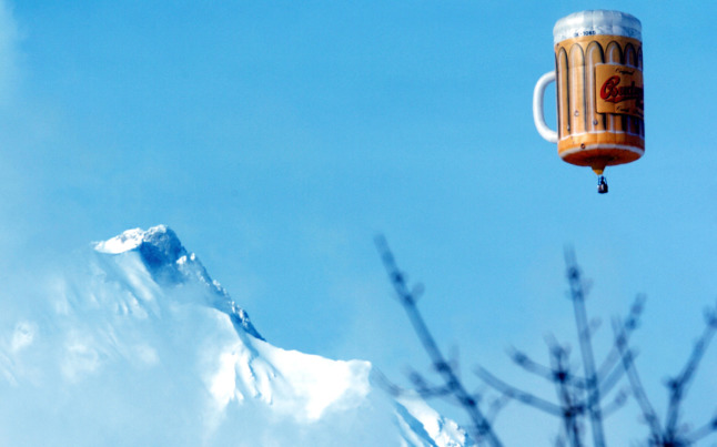 Large inflatable beer balloon