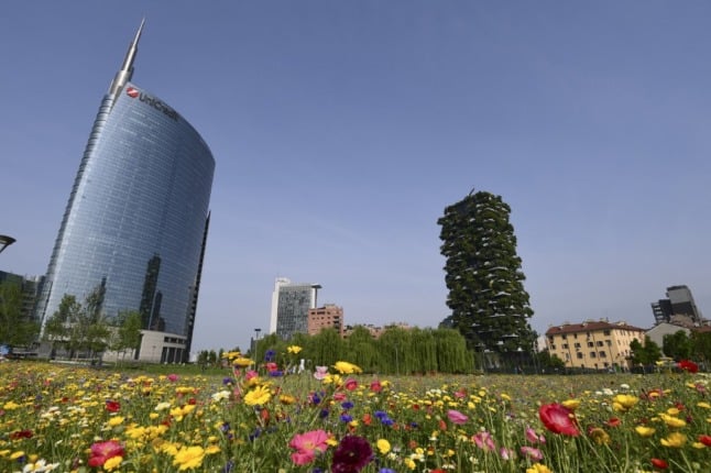 Milan's Porta Nuova district is home to the botanical park and the famed Bosco Verticale (Vertical Forest) high-rise complex.