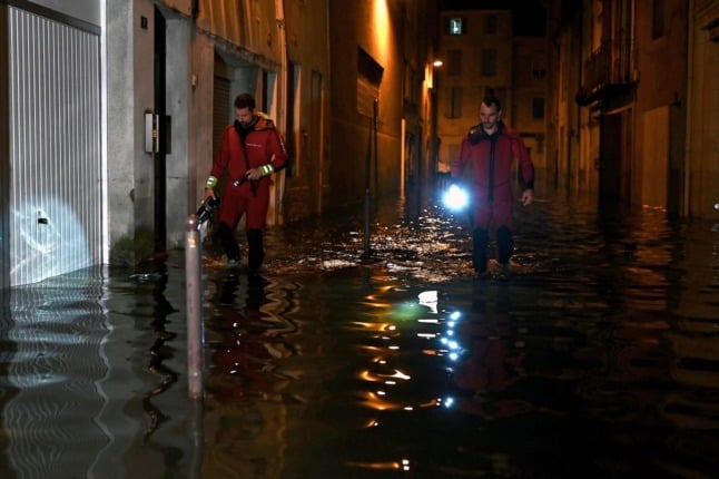 Flash flooding in south west France after record rainfall