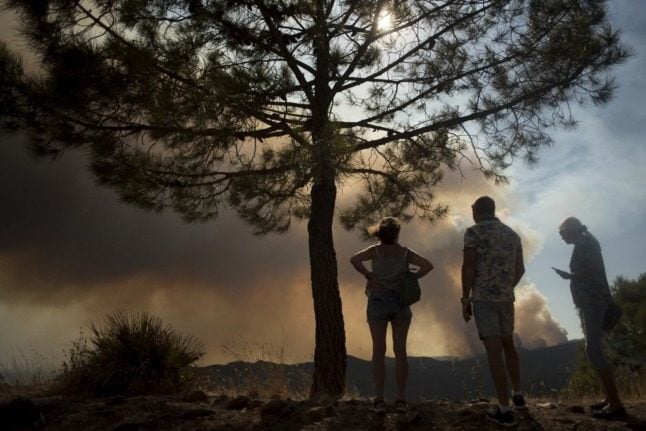 800 people evacuated as wildfire rips through Spain's Malaga province
