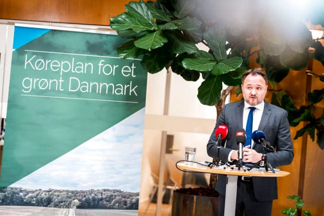 Climate minister Dan Jørgensen presents Denmark's roadmap to meet its 2030 climate goal.
