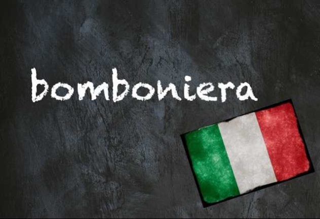 Italian word of the day: 'Bomboniera'