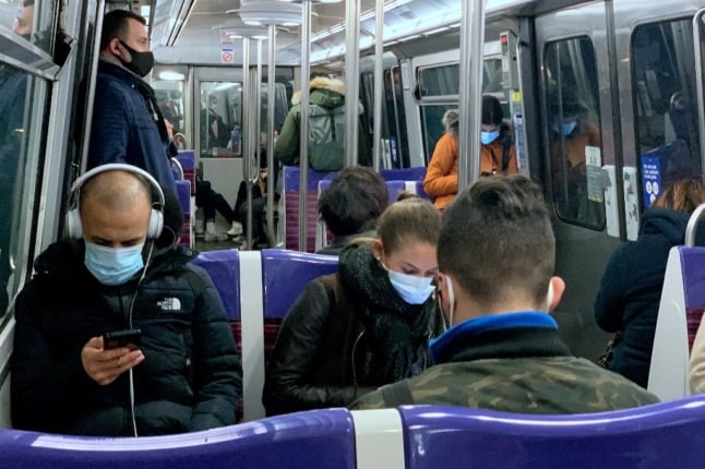 Mask mandates remain in place in France on public transport. 