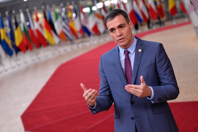 Spain's Prime Minister Pedro Sanchez announced on Tuesday young mid-income workers will get a €250 monthly rental allowance if his government's new housing law is approved. Photo: JOHN THYS / AFP / POOL