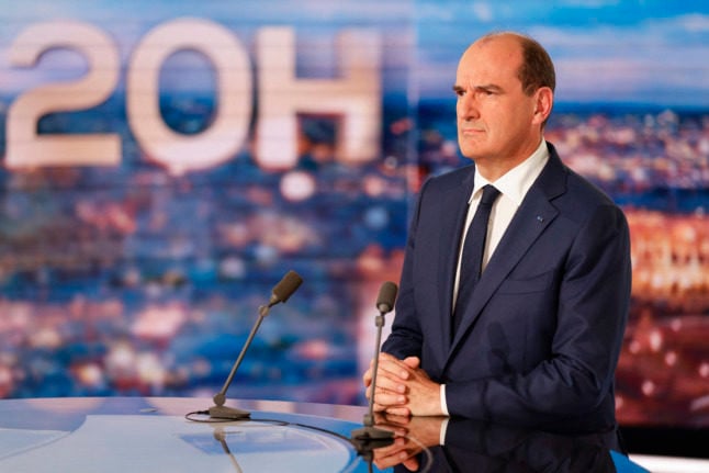French Prime Minister Jean Castex announced new measures to help the French cope with petrol and gas prices on TF1's evening news show.