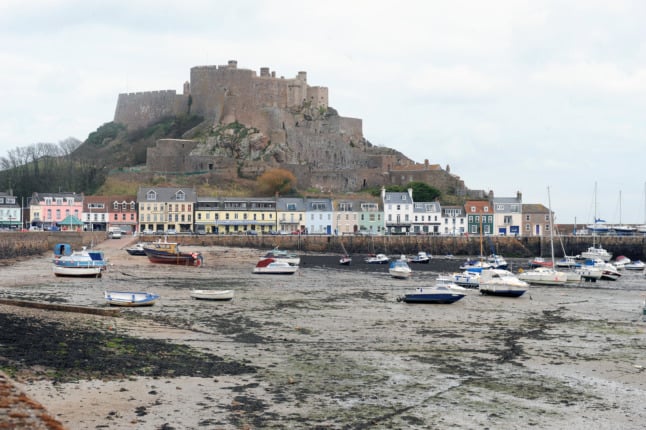 The harbour of Gorey on Jersey, a self-governing British Crown dependency at the centre of a row with France over fishing licences.
