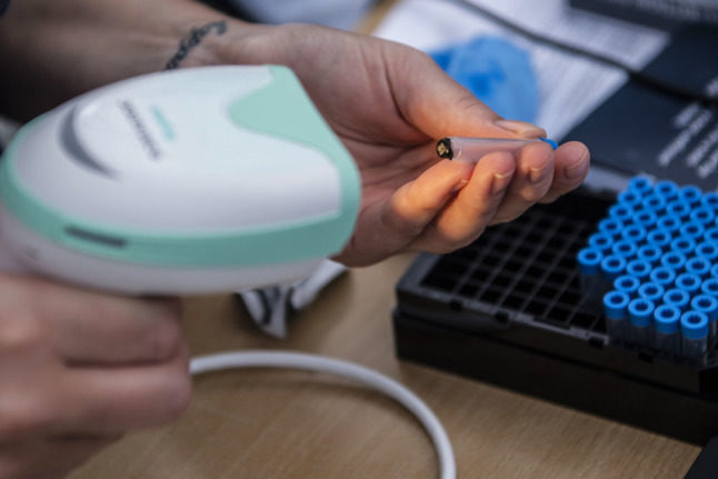 A file photo of Covid-19 test samples in Denmark. The Nordic country on October 27th 2021 recorded its highest number of daily positive tests for the virus since January.