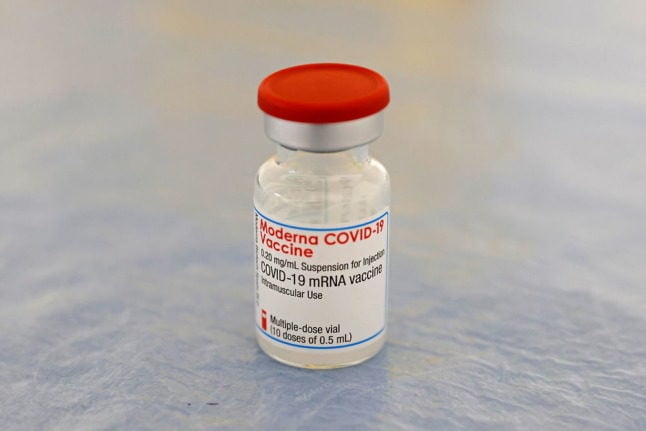 A vial of the Moderna Covid-19 vaccine. Denmark's government has been criticised by a parliamentary ally for selling Moderna Covid-19 vaccines to Australia instead of donating them to the Covax scheme. 