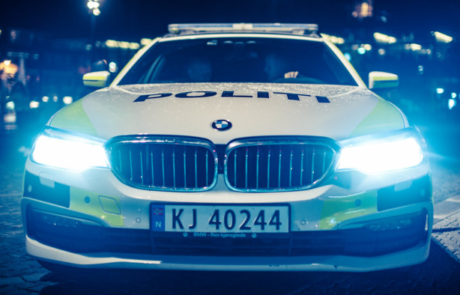 A Norwegian police car.