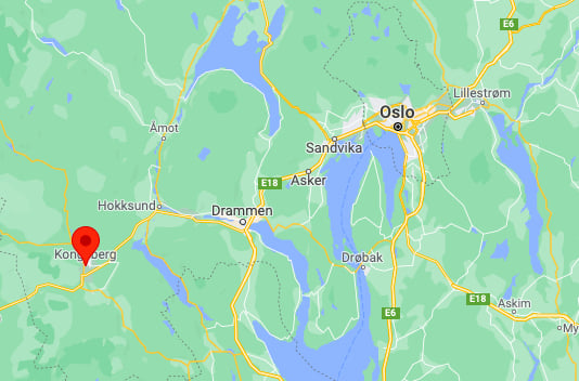 Kongsberg, around 50 kilometres southwest of Oslo, where police arrested a man on October 13th after he killed several people using a bow.
