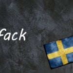 Swedish word of the day: fack