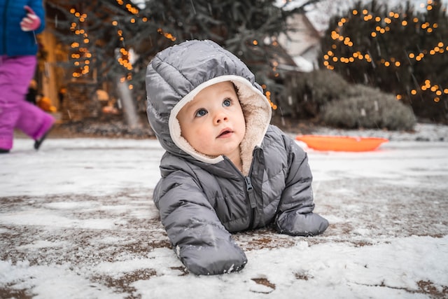 A baby on ice