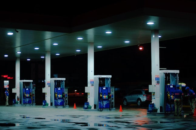 petrol station in Spain