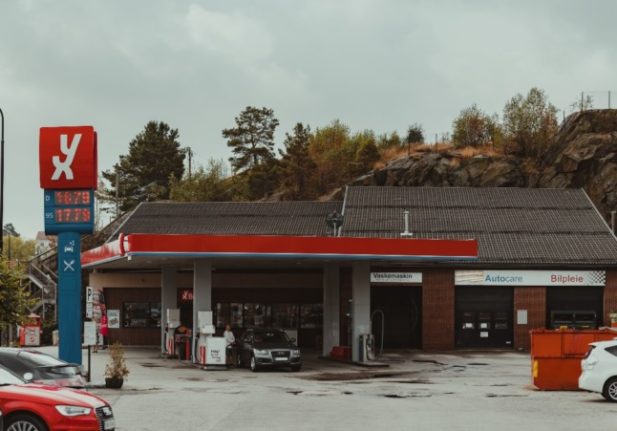 A petrol station in Norway in 2021. Refuelling your car is a pricey business in the Nordic country, but there are ways to limit costs.