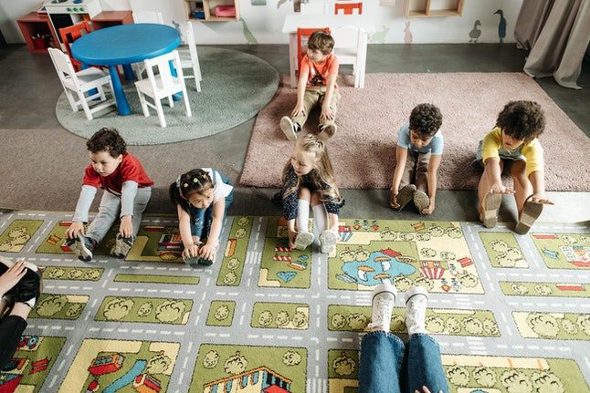 Children playing at nursery