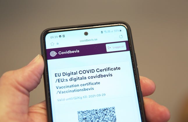 Sweden's digital Covid health pass