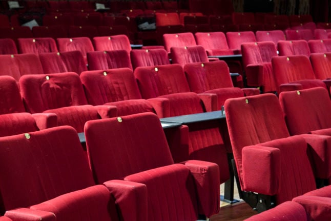 red chairs in a theatre