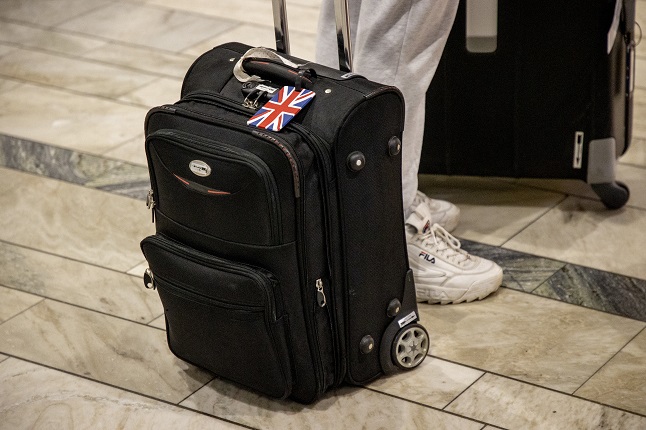 Suitcase in Gothenburg airport