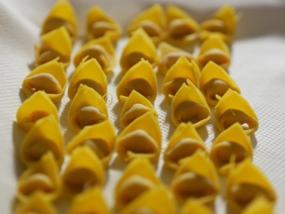 Italian tortellini.