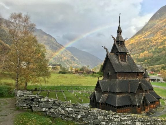 Churches in Norway are struggling with surging electricity costs. Pictured is a traditional stave church.
