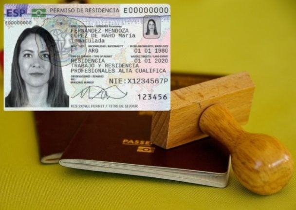 Do non-EU nationals have to get a new TIE Spanish residence card (pictured) when they renew their passports? Background photo: Jacqueline Macou/Pixabay