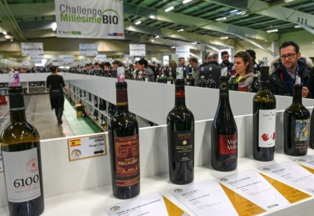 An international organic wine fair in Montpellier, south east France.