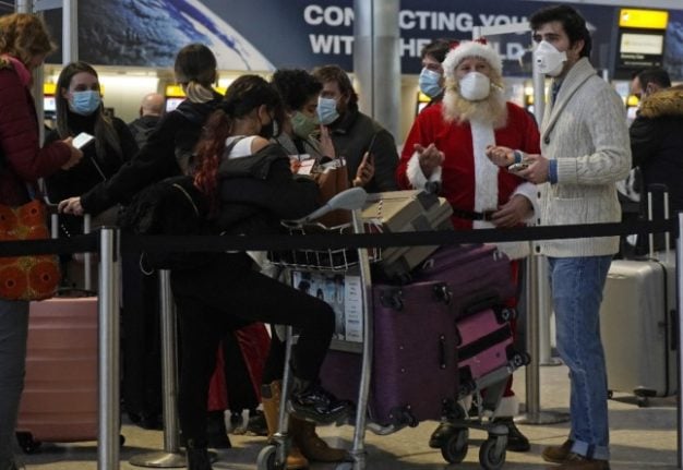 Even Santa Claus can't get all British Christmas treats through Spanish customs. Photo: Niklas HALLE'N/AFP