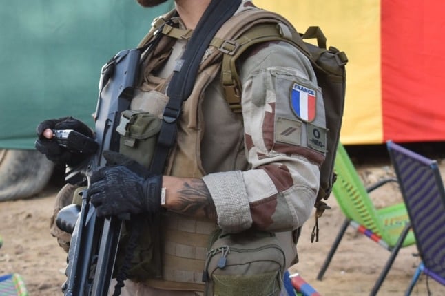 A French soldiers on operation in Mali