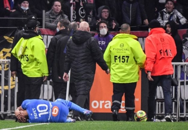 French football match abandoned after bottle thrown from crowd