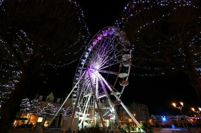 Christmas market in Reims, France