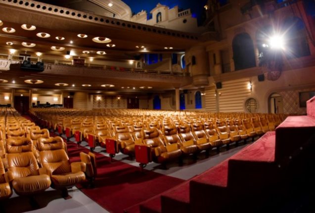 Empty seats at Paris' Grand Rex cinema. A new streaming platform will host a huge variety of classic and recently released French movies.