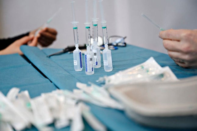 A file photo of Covid-19 vaccines in Denmark. The country is struggling to control a winter surge of infections with the coronavirus.