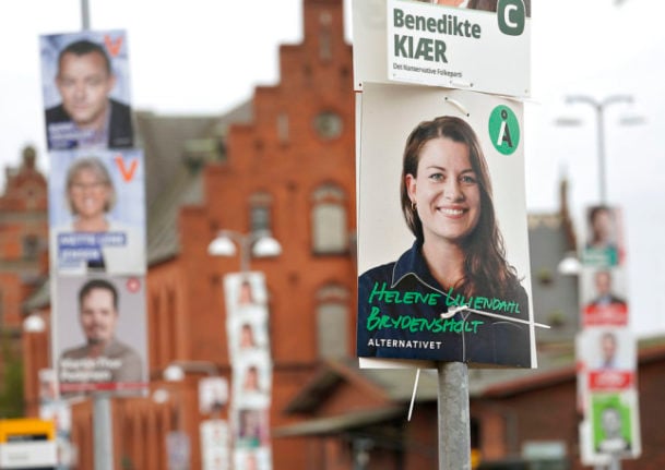 Local election placards on display in Helsingør. Foreign residents in Denmark have the chance to vote on issues that matter to them on November 16th