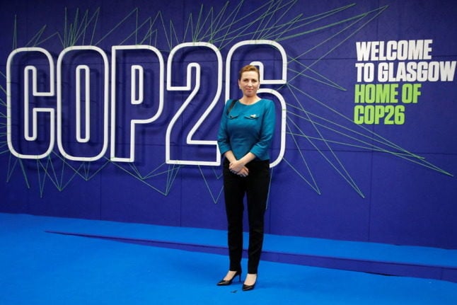 Danish prime minister Mette Frederiksen at the COP26 climate summit in Glasgow on November 1st. Frederiksen has promised to answer questions from media and parliament over deleted text messages related to the 2020 decision to cull fur farm mink.