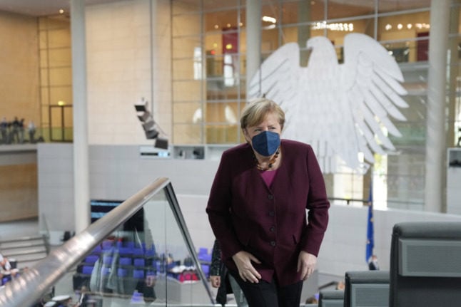 Merkel leaves the Bundestag