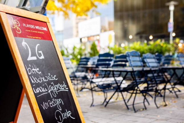 A noticeboard outside a beer garden