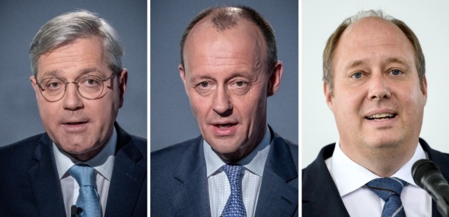 Norbert Röttgen, Friedrich Merz and Merkel's chief of staff Helge Braun want to lead the CDU. 