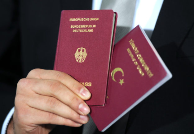 Turkish and German passport