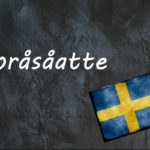 Swedish word of the day: joråsåatte