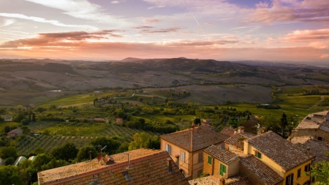A view over the Italian countryside
