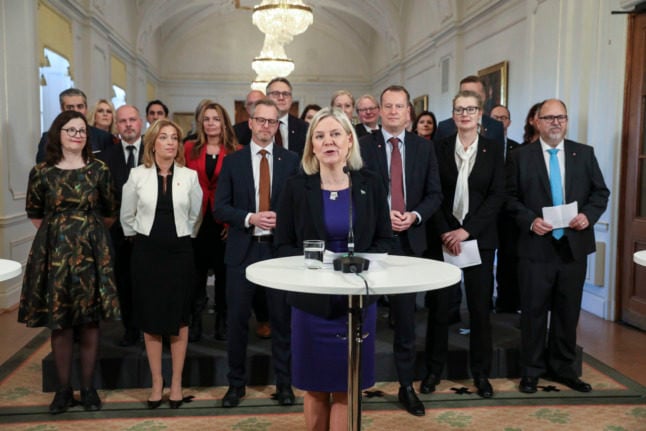 Andersson's new ministers in her new government