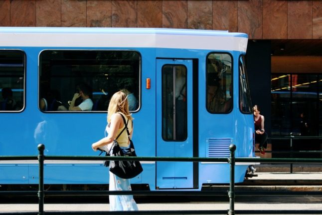 Public transport routes in Norway could be cut back as the government will be ending a compensation scheme at the end of the year. Pictured is a tram in Oslo. 