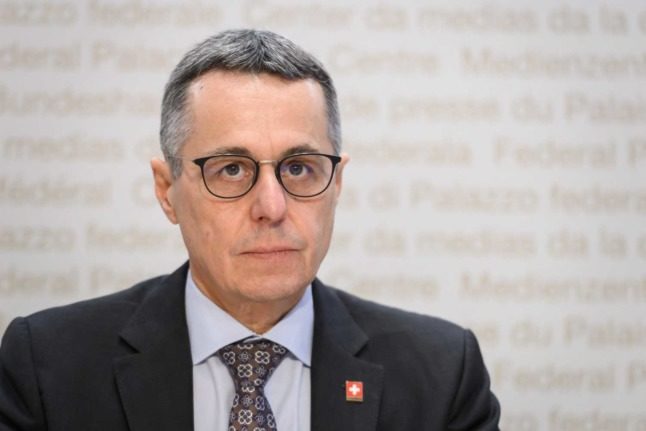 Swiss President Ignazio Cassis. Photo: FABRICE COFFRINI / AFP